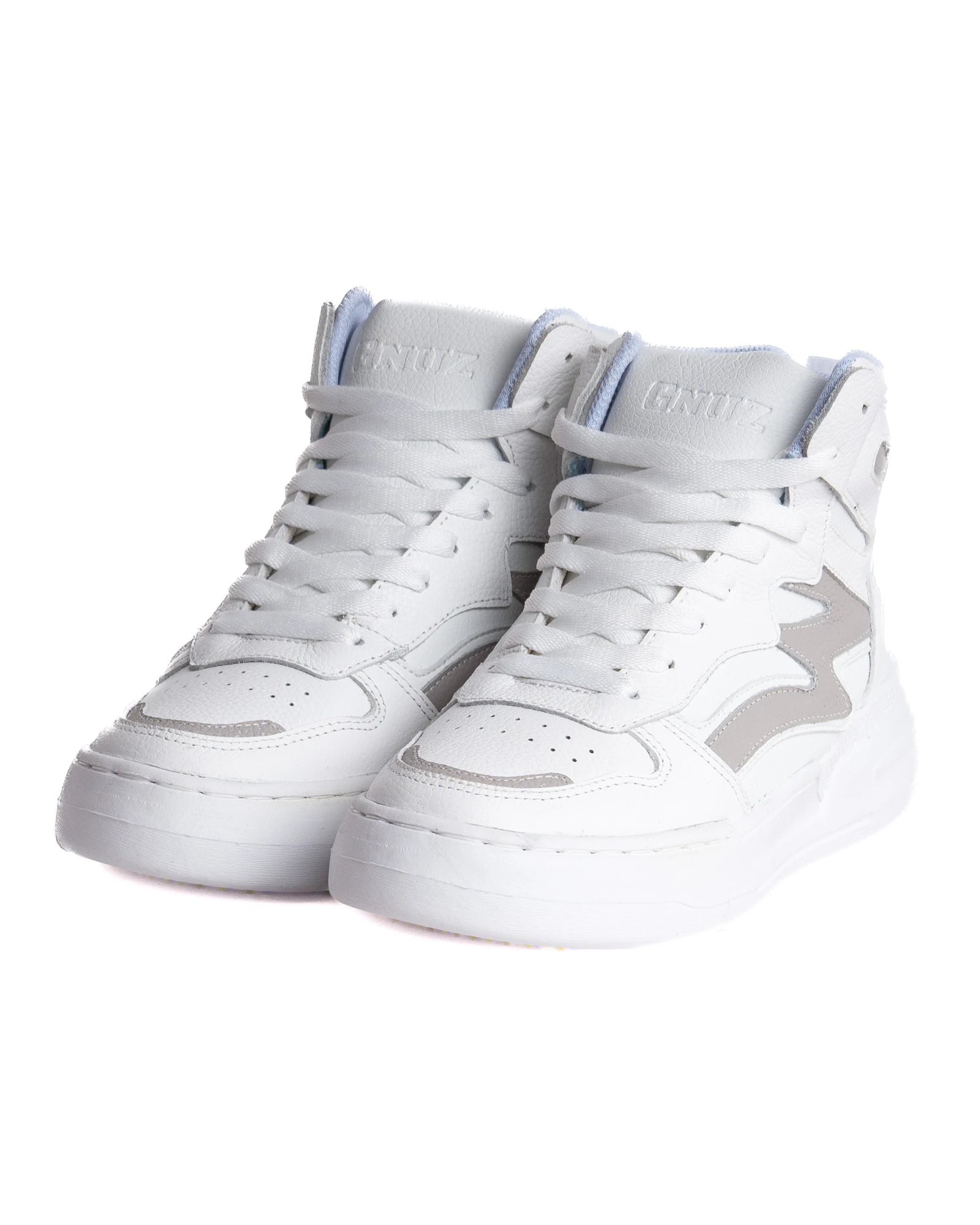 Botines de Cuero Suela Alta (Ray) blanco 222